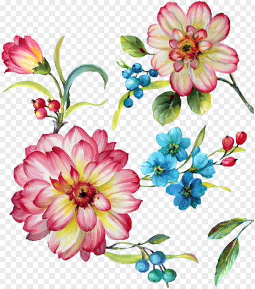 Painted Flowers Download Watercolor Painting Art Image Illustration PNG