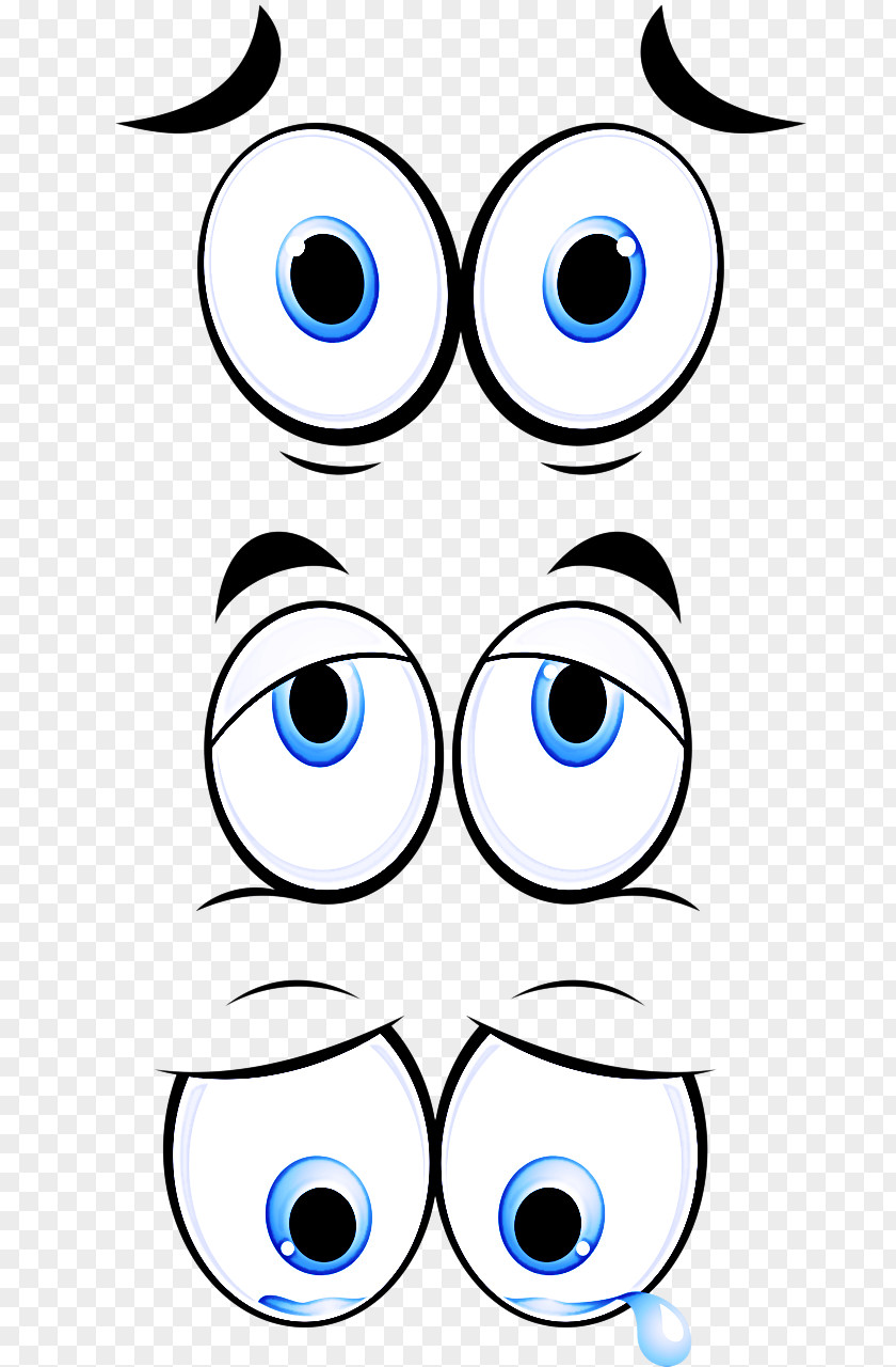 Cartoon Cheek Face Blue White Eyewear Eye PNG