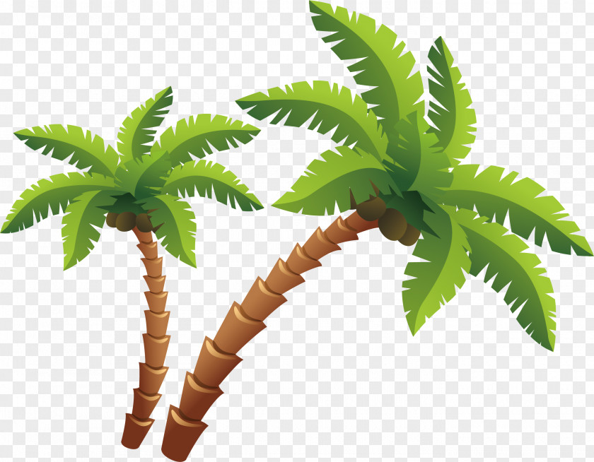 Coconut Tree Vector Element Beach Royalty-free Clip Art PNG