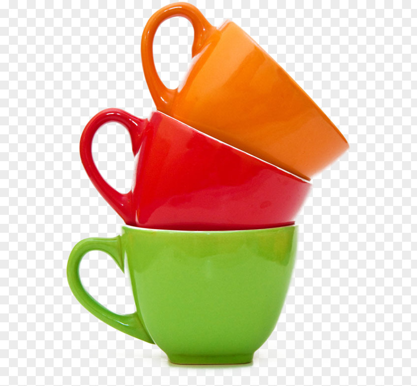 Colored Porcelain Child Element Effect Teacup Coffee Mug PNG