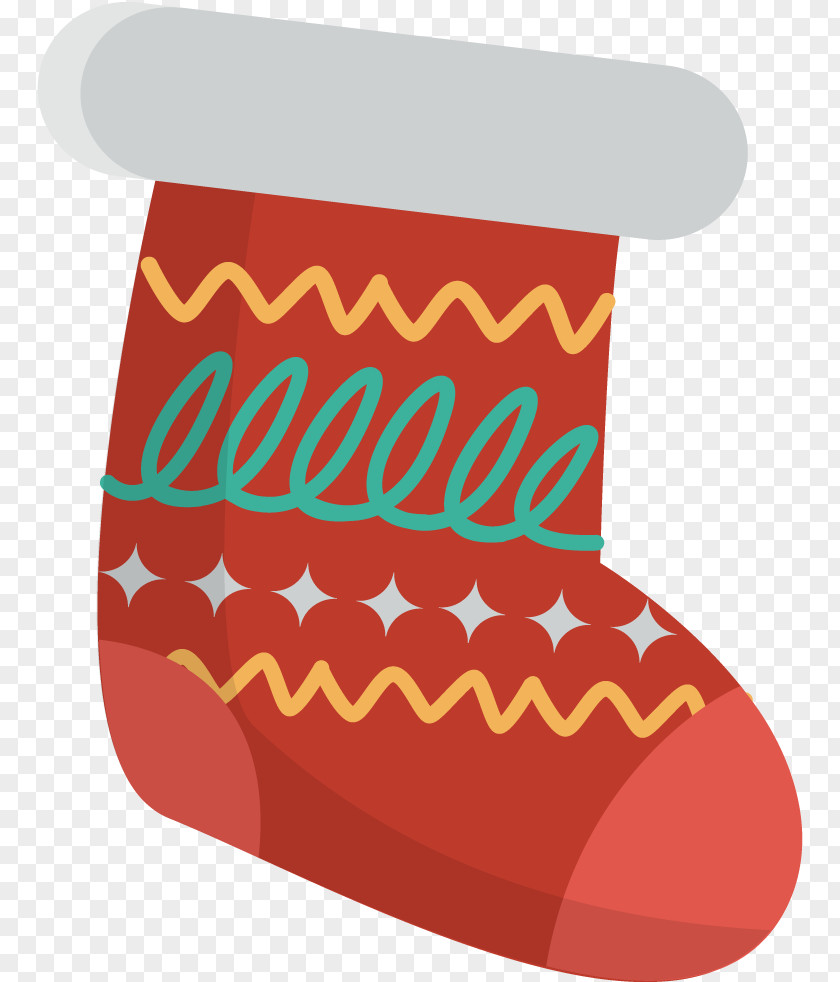 Fast Food Christmas Stocking Socks PNG