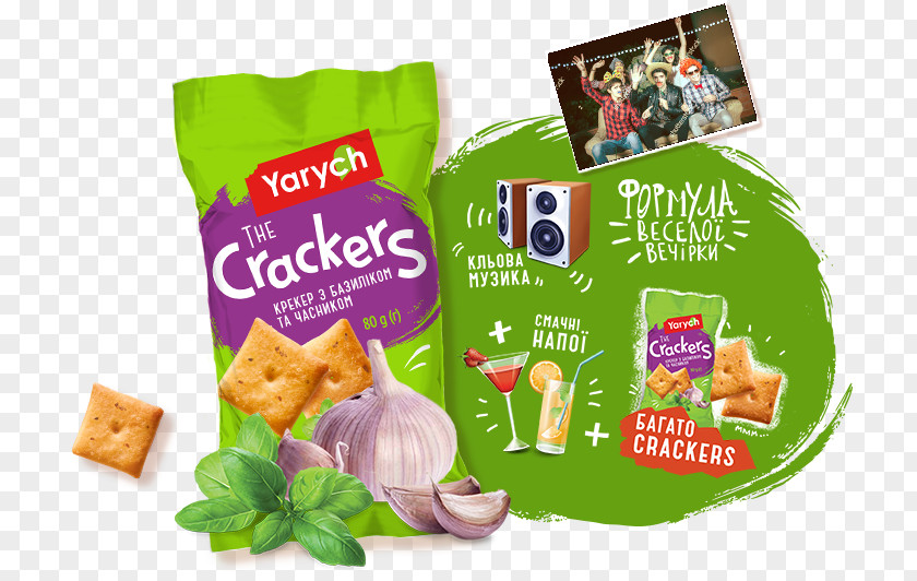 Garlic Yarych Confectionery Factory Cracker Biscuits PNG