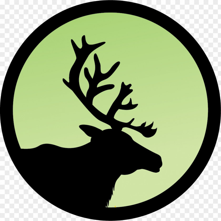 Reindeer Silhouette Clip Art PNG