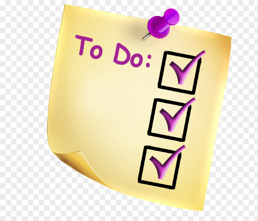Action Item Post-it Note Organization Time Management PNG