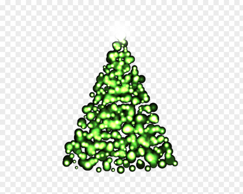 Irregular Relief Luminous Green Christmas Tree Light Fir PNG