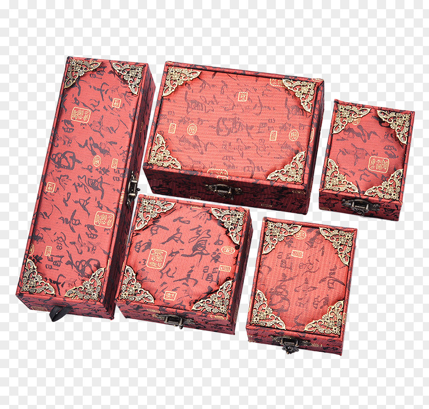 Jewelry Storage Box Set Earring Necklace PNG