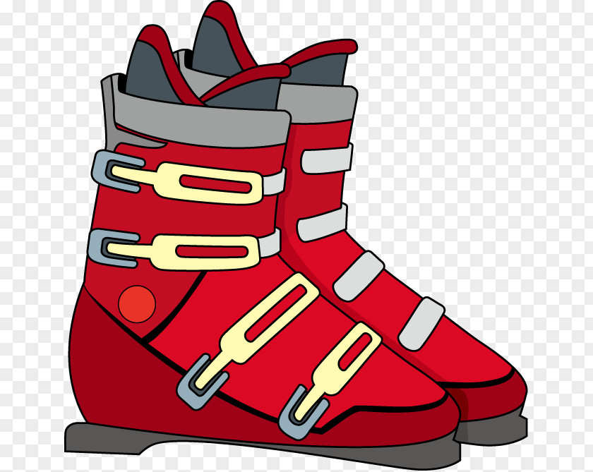 Skiing Ski Boots Shoe Clip Art PNG