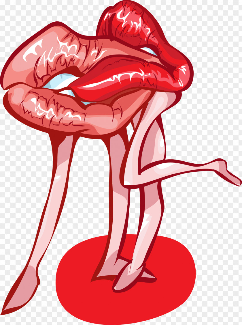 Vector Lips Kiss Lip Royalty-free Clip Art PNG