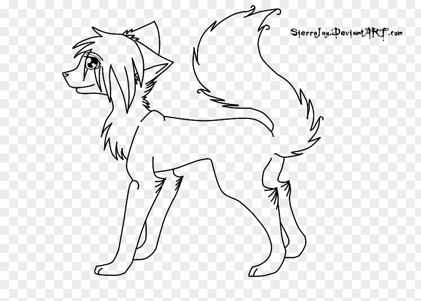 Cat Dog Breed Line Art Drawing PNG