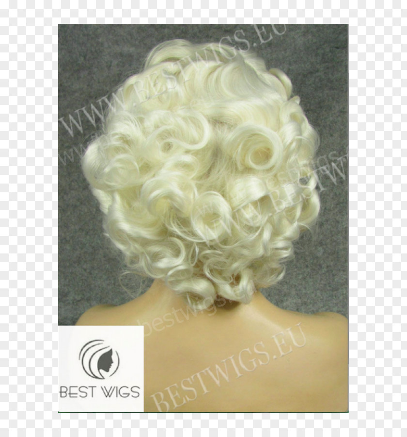 Dentelle Lace Wig Blond Synthetic Fiber PNG
