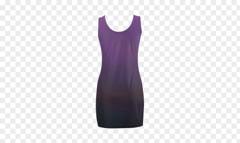 Purple Gradient Poster Cocktail Dress Sleeve Gilets PNG