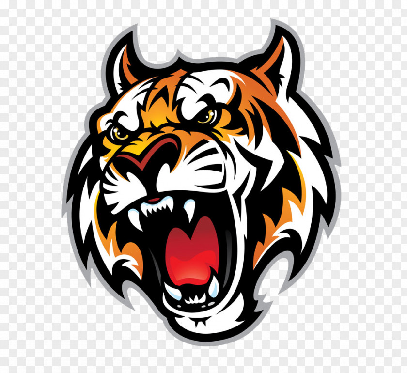 Cartoon Tiger Mouth PNG tiger mouth clipart PNG