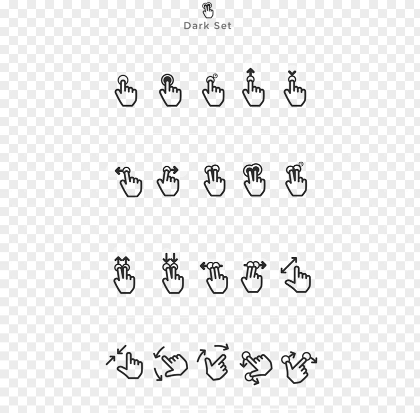 Gestures Collection Gesture Icon Design PNG