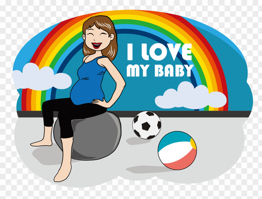 Pregnant Women Exercise Vector Pregnancy Woman Yoga Physical PNG