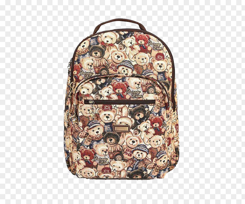 Bear Cartoon Backpack Amazon.com Handbag PNG