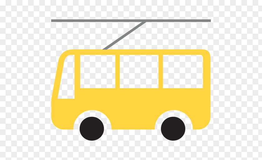 Bus Trolleybus Minibus Emoji PNG