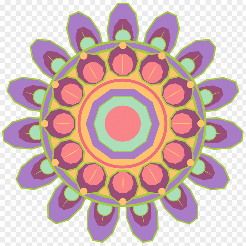 GEOMETRIC Mandala Decal Sticker Drawing Paper PNG