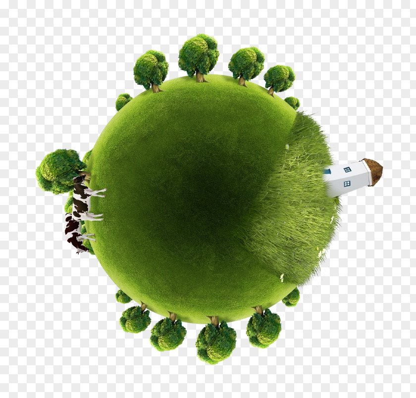 Green Earth Cattle PNG