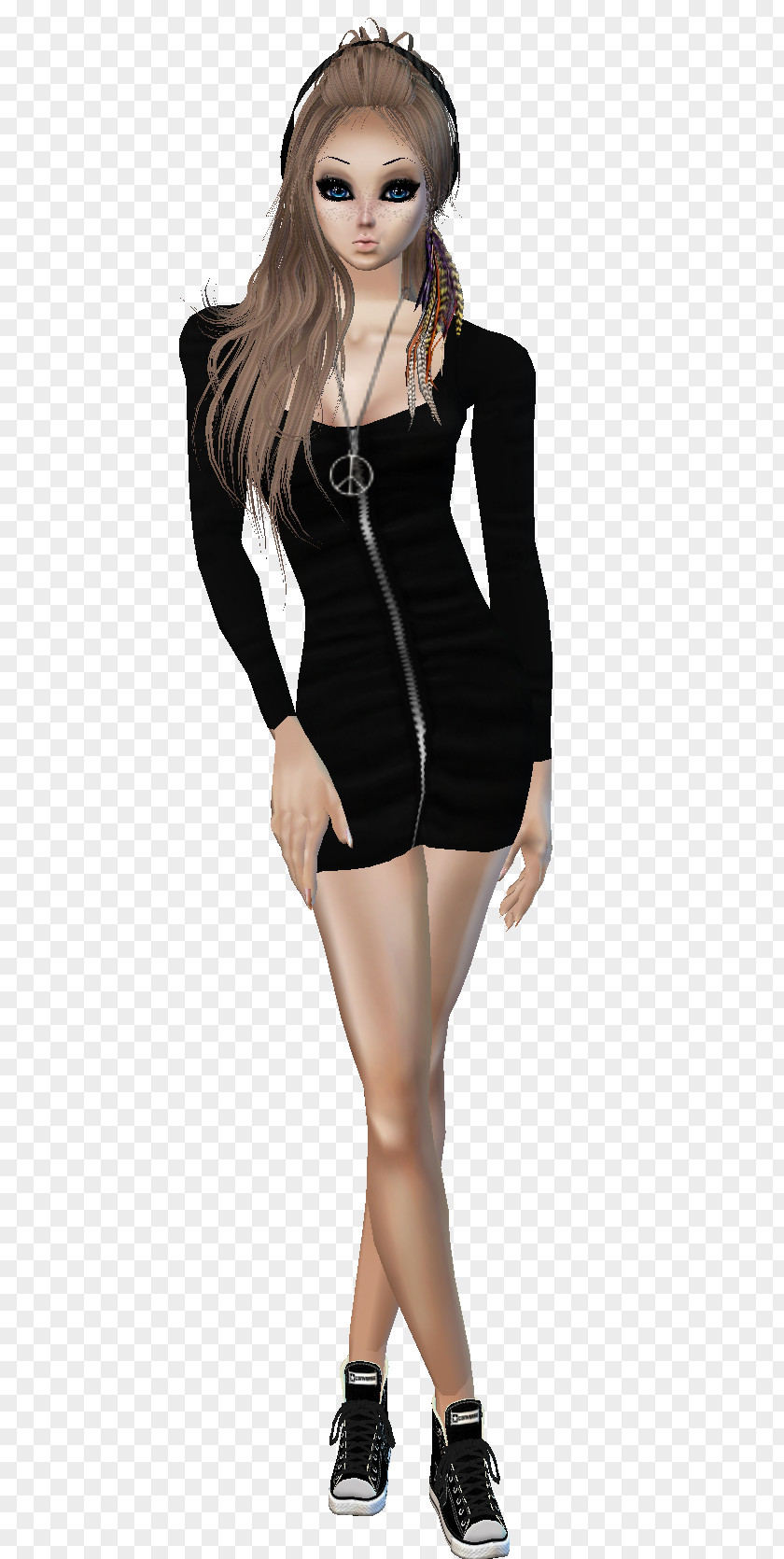 Model Little Black Dress Fashion Clothing Sleeve PNG