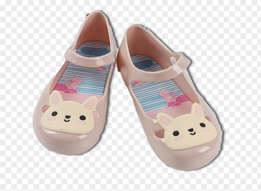 Pink Rabbit Slipper Shoe M Walking PNG