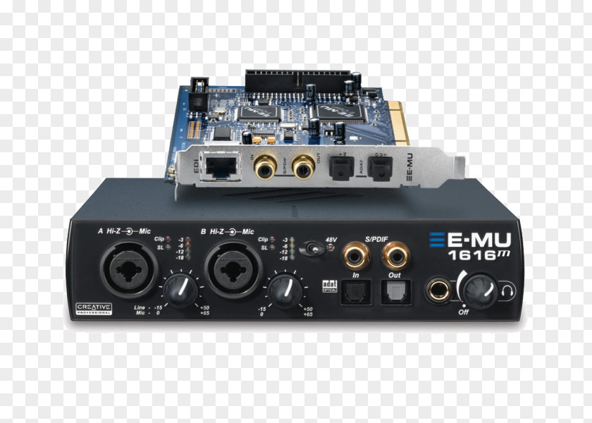Computer Digital Audio E-mu Systems Sound Cards & Adapters Conventional PCI Production Studio PNG