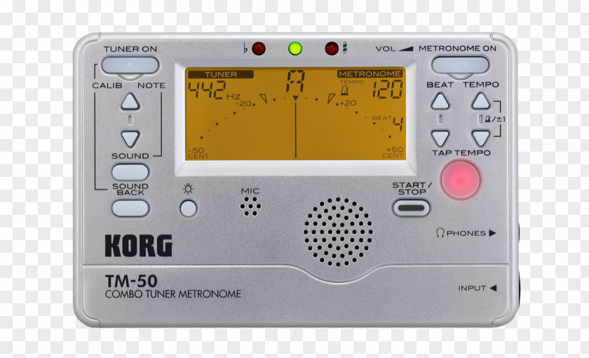 Microphone Metronome Electronic Tuner Korg Musical Instruments PNG