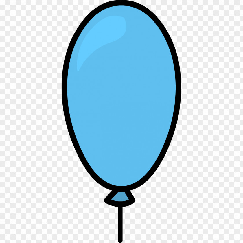 Balloon Club Penguin Blue Aqua Clip Art PNG