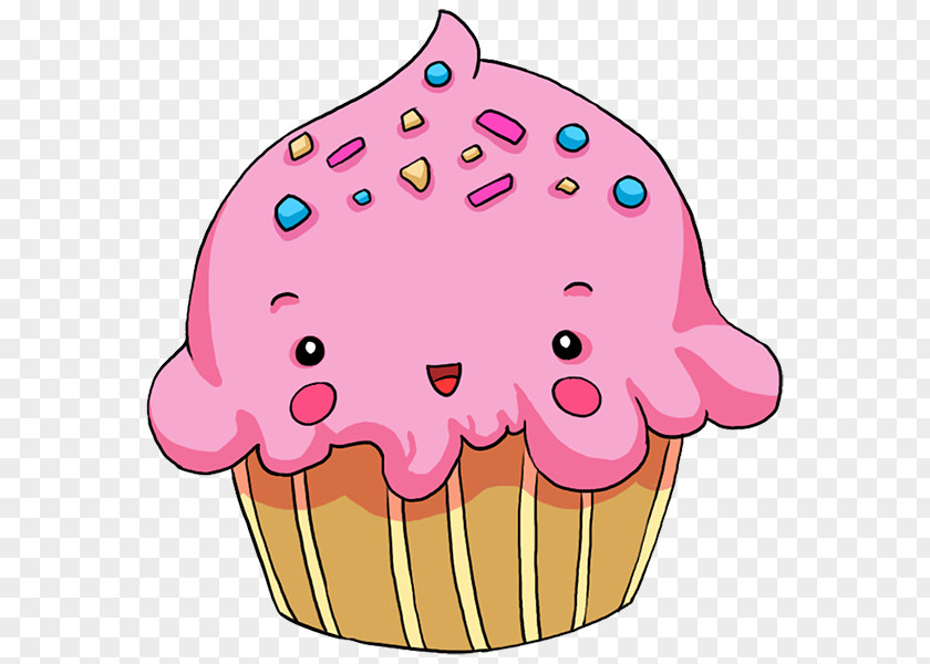 Cup Cake Food Pink M Clip Art PNG