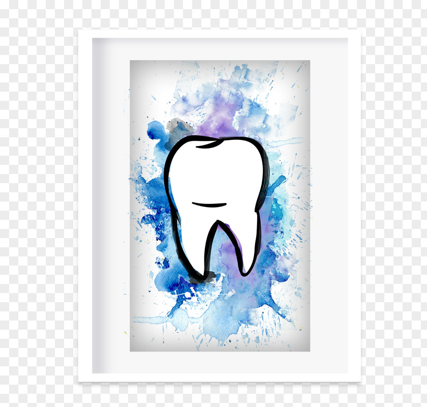 Dental Postcard Tooth Dentistry Patient Quadro PNG