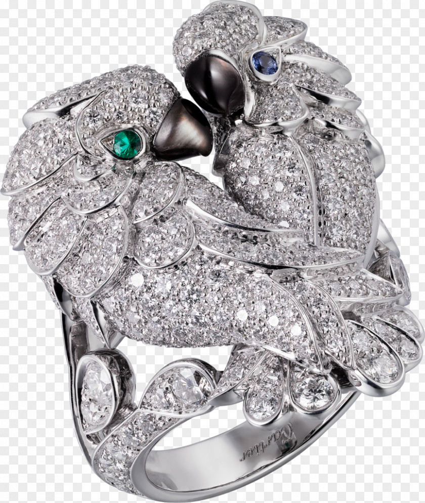 Pearl Diamond Cartier Ring Jewellery Jeweler PNG
