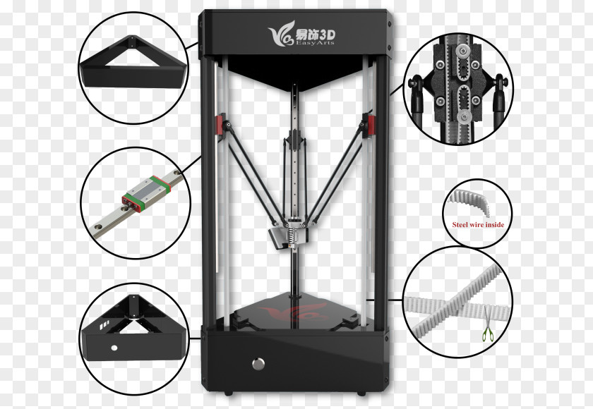Printer 3D Printing Crowdfunding Machine PNG