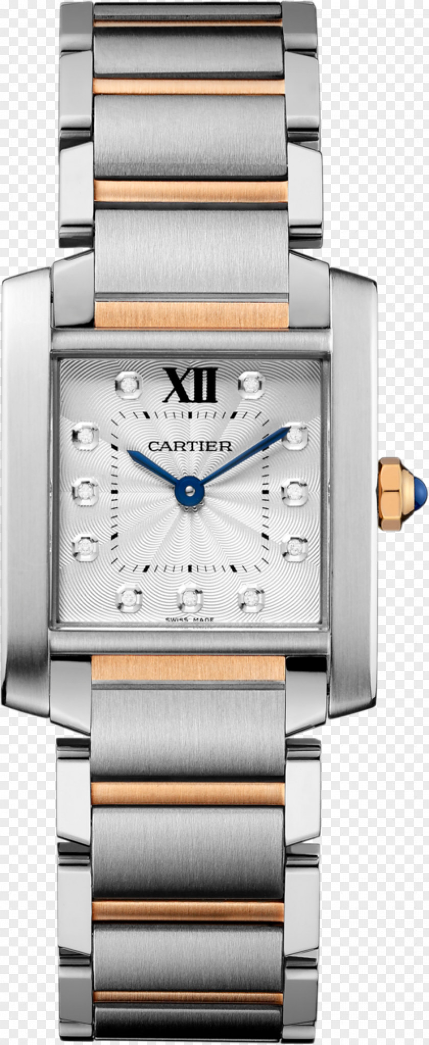 Watch Cartier Tank Française Ballon Bleu PNG