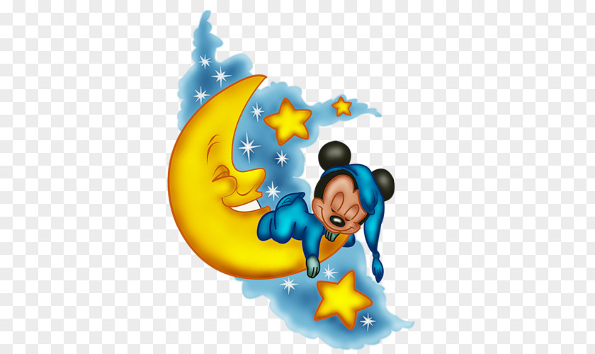 Good Night Mickey Mouse Desktop Wallpaper PNG