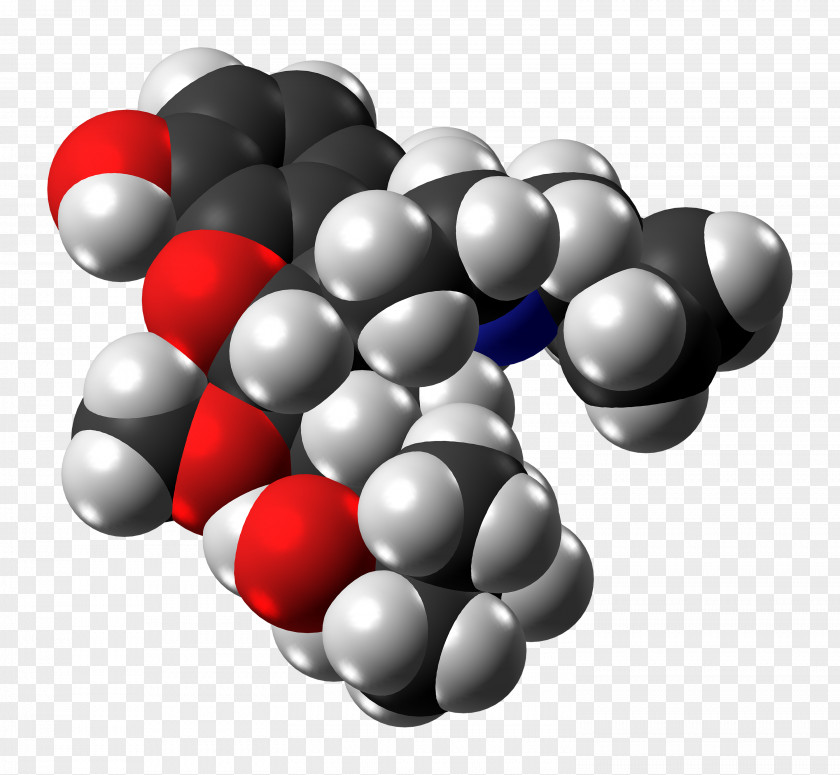 Molecule Buprenorphine Opioid Space-filling Model Drug PNG