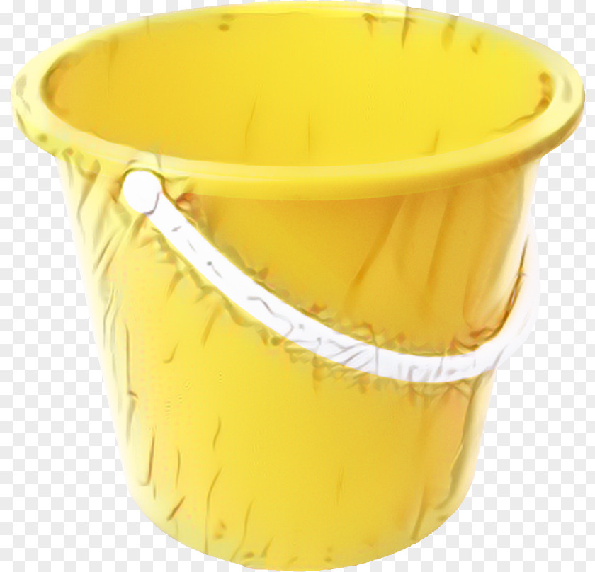 Plastic Flowerpot Yellow Background PNG