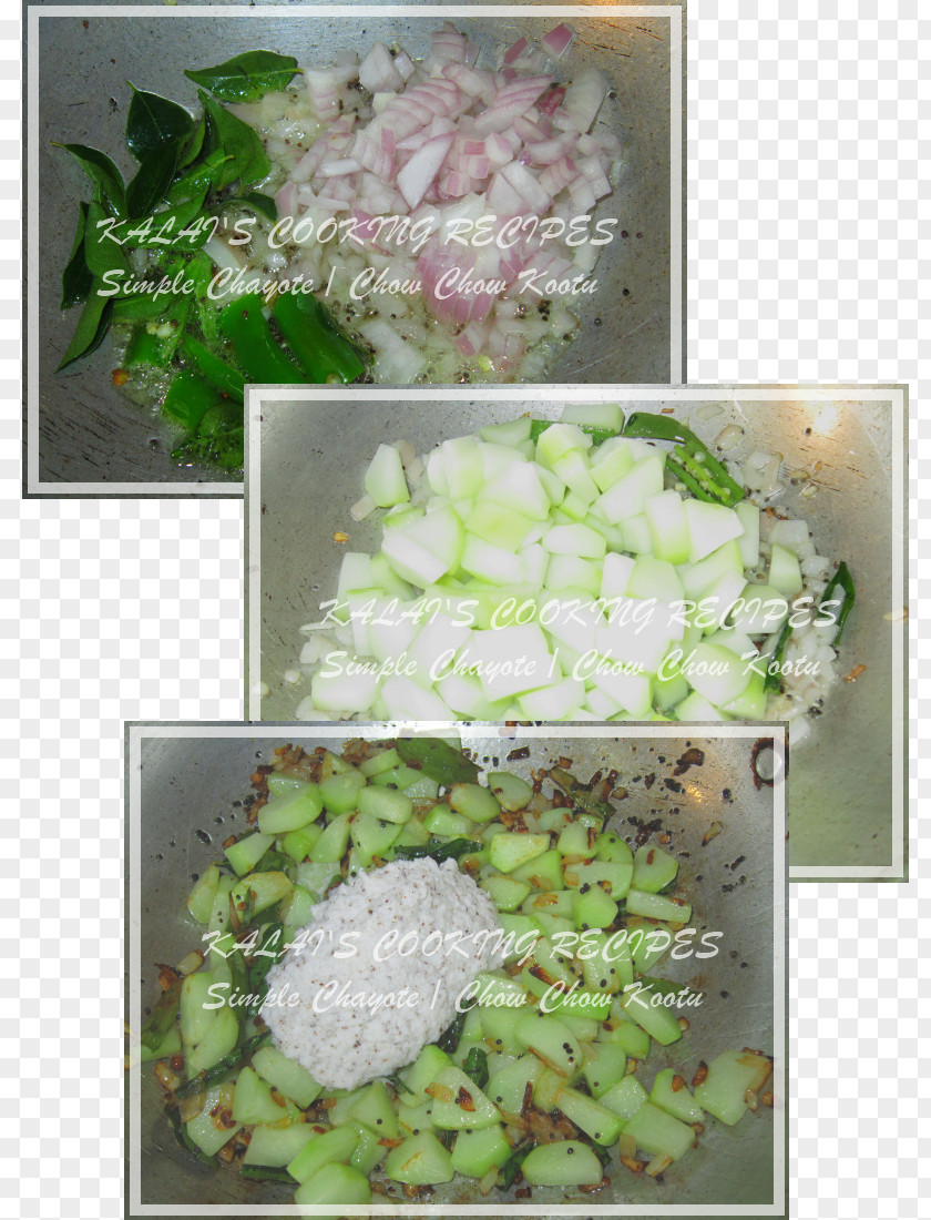 Koottu Chayote Vegetable Floral Design Curry PNG