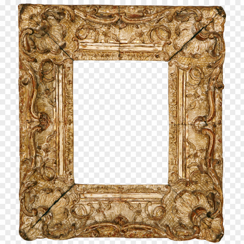 Mirror Picture Frames Wood Carving Rococo Art PNG