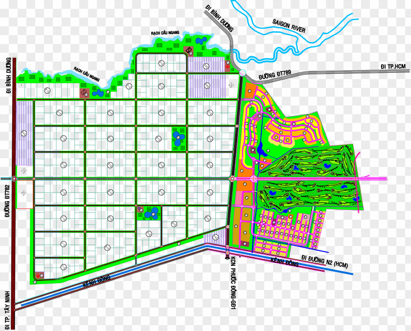 Park Plan Phuoc Dong Industrial Industry Residential Area PNG