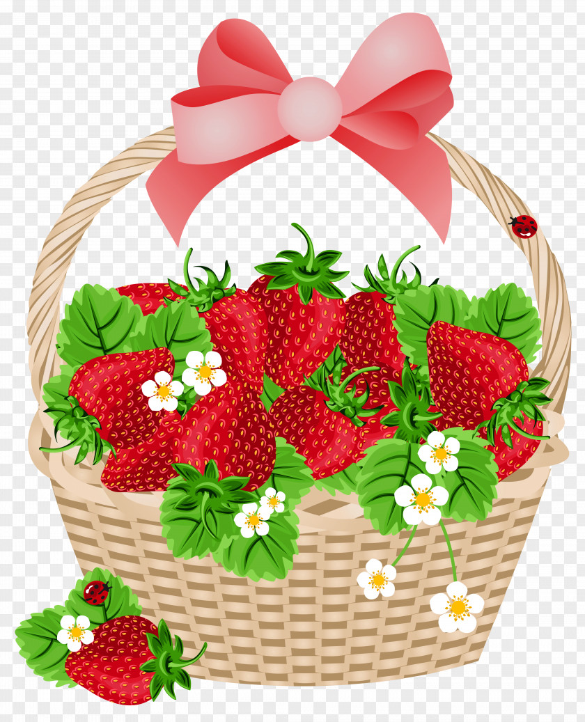 Baskets Cliparts Juice Shortcake Strawberry Cream Cake Clip Art PNG