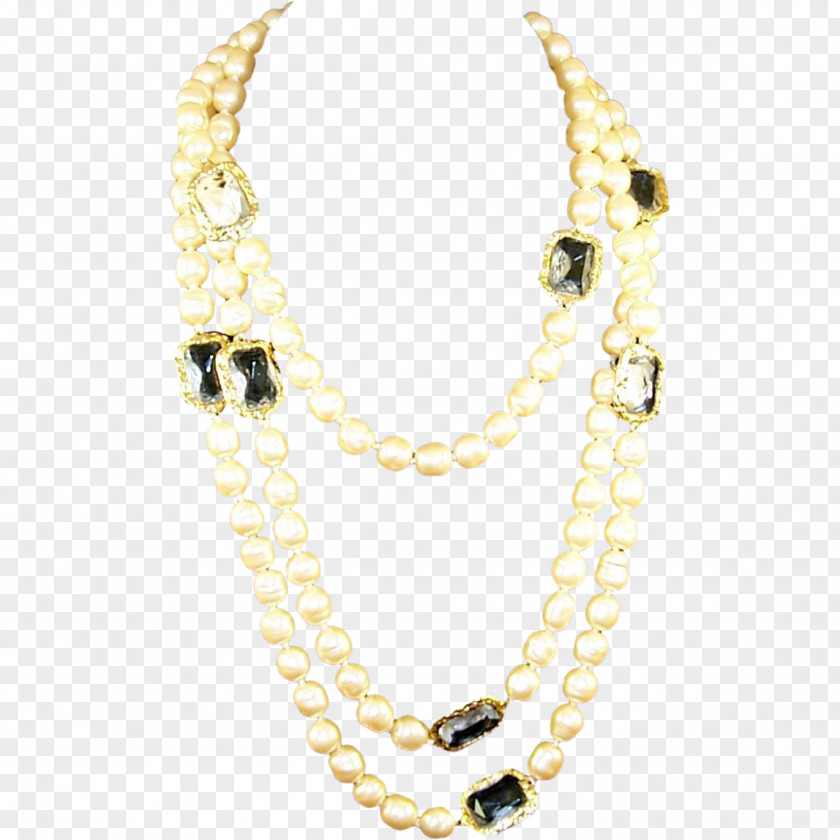 Chanel Baroque Pearl Necklace Jewellery PNG