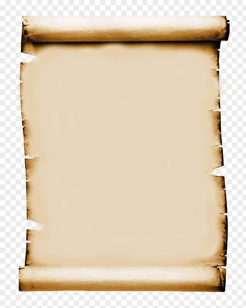 Parchment Paper Scroll Clip Art PNG