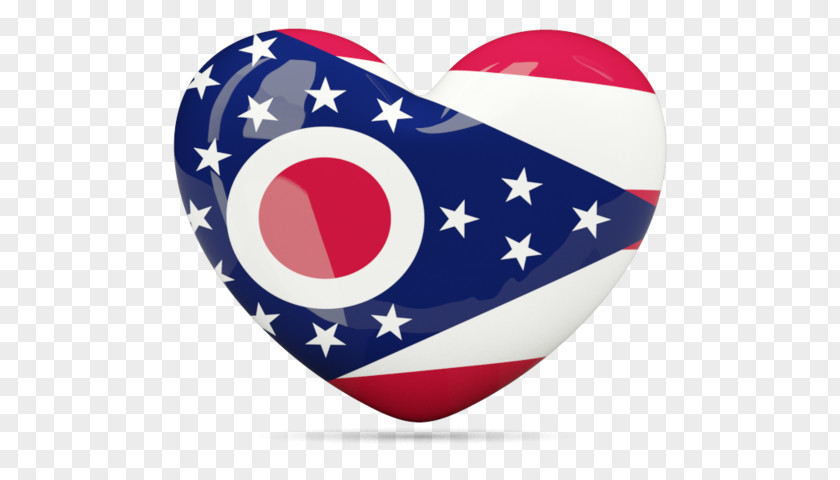 Usa Flag Heart Of Ohio State The United States PNG