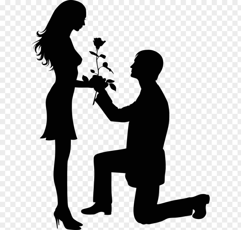 Cartoon Couple Propose Day Marriage Proposal WhatsApp Valentines PNG