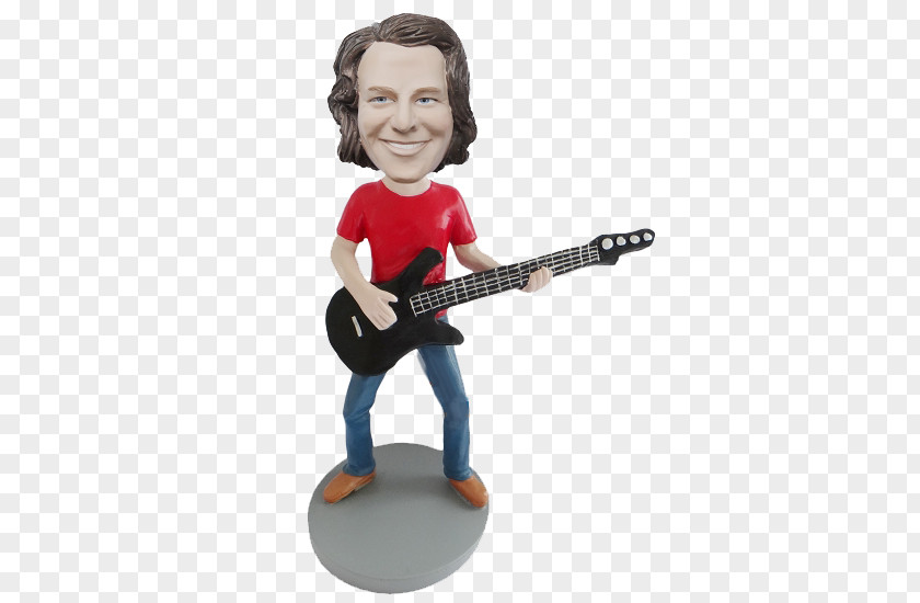 Guitar Guitarist Figurine PNG