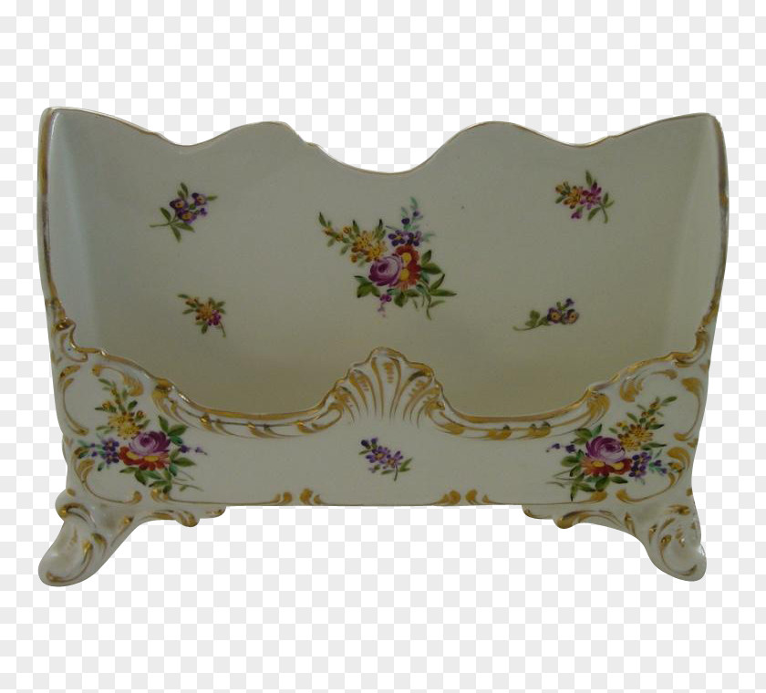 Hand-painted Floral Material Porcelain Schutz, Germany Pottery Ruby Lane Cushion PNG