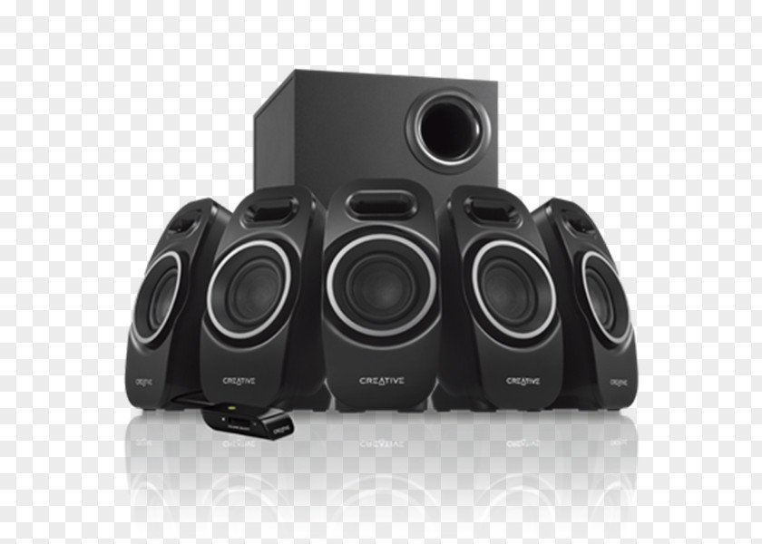 Creative Computer 5.1 Surround Sound Loudspeaker Technology PNG