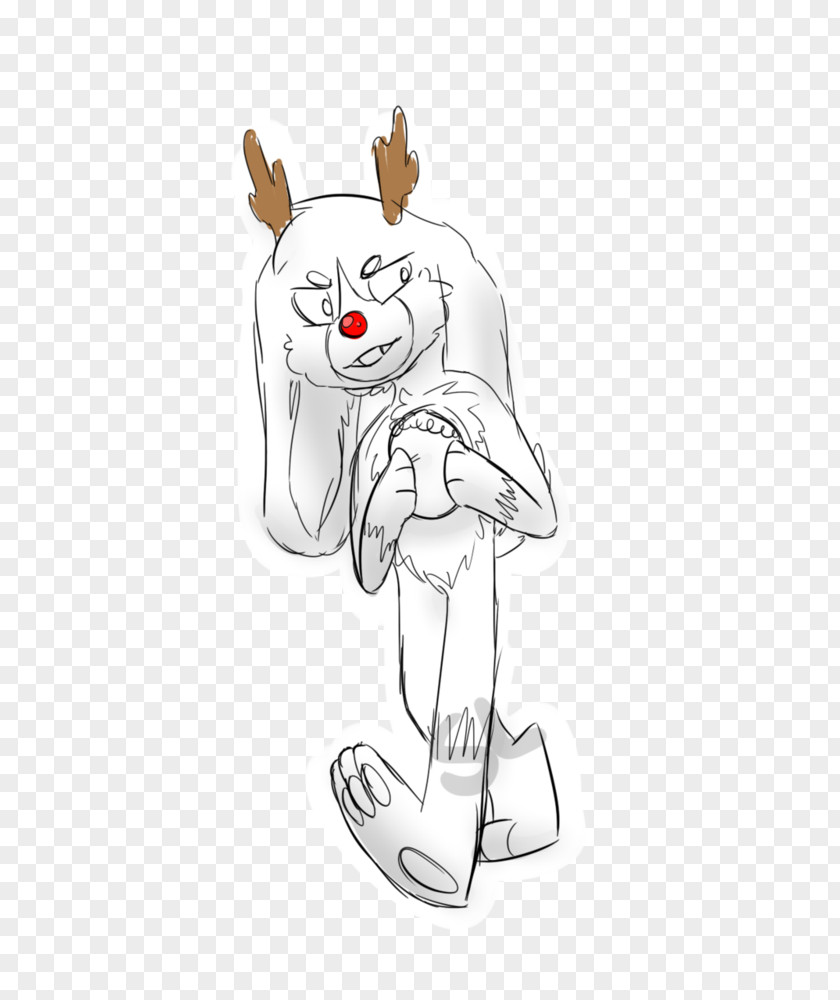 Deer Easter Bunny Hare Drawing PNG