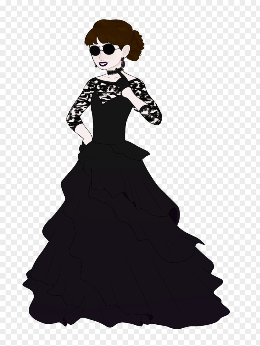 Formal Wear Art Costume Design Gown M Group Black PNG