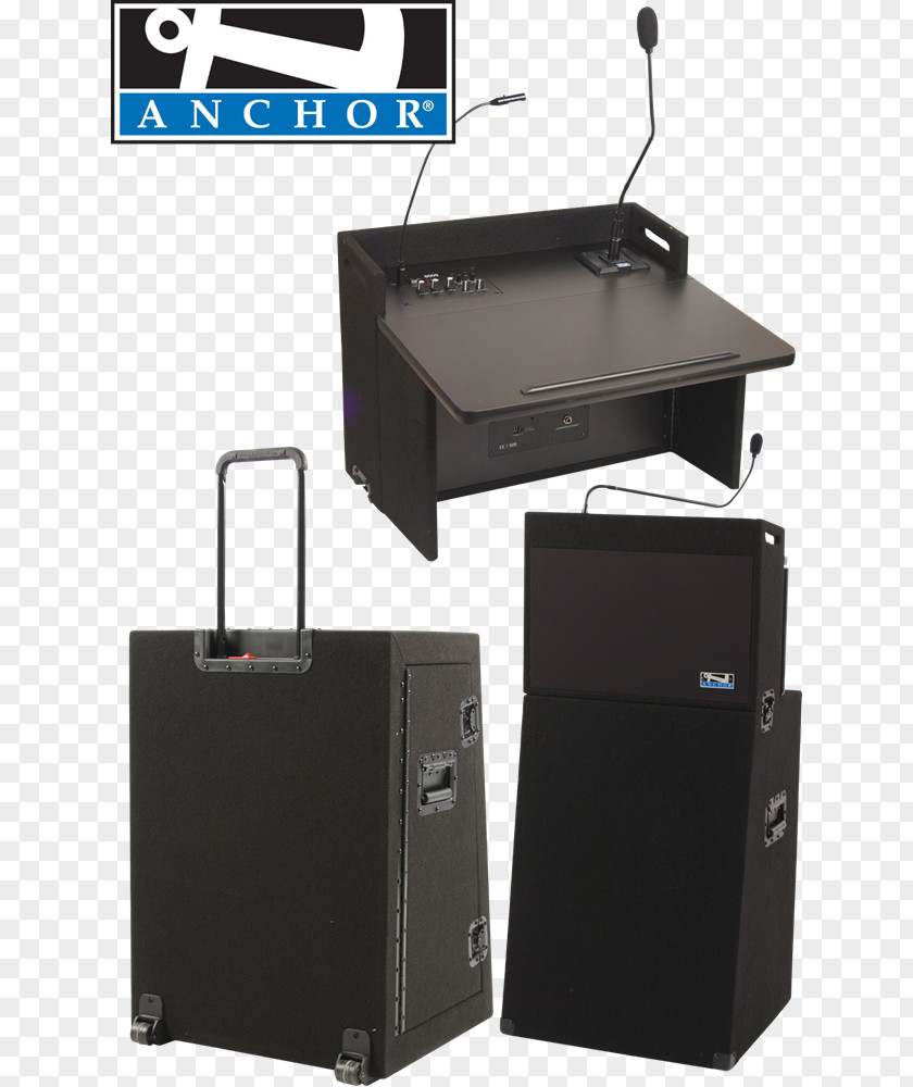 Microphone Sound Reinforcement System Lectern Box PNG