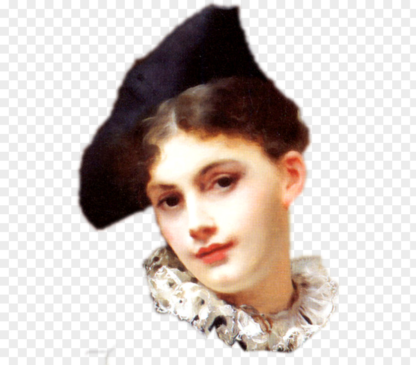 Mujeres Oil Painting Reproduction Painter Woman With A Hat Portrait PNG